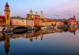 Nutzen Sie eine frühe Anreise, um vor Ihrer Kreuzfahrt die historische Altstadt von Passau an der Donau zu besichtigen.