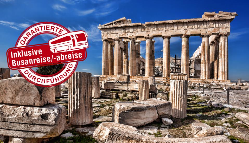 Freuen Sie sich auf spannende Häfen im östlichen Mittelmeer: z.B. Athen mit der beeindruckenden Akropolis.