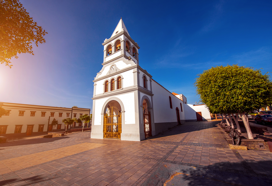 Die charmante Kirche Nuestra Señora del Rosario erwartet Sie auf Fuerteventura.