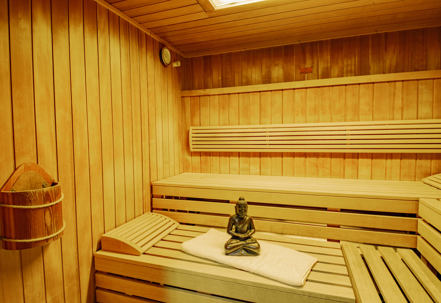 Ihr Ferien Hotel Spree-Neiße bietet drei verschiedene Saunen – ideale Voraussetzungen zum Entspannen.