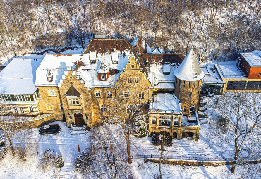 Das Schlosshotel Westerberge in verträumter Winterlandschaft – einfach märchenhaft schön!