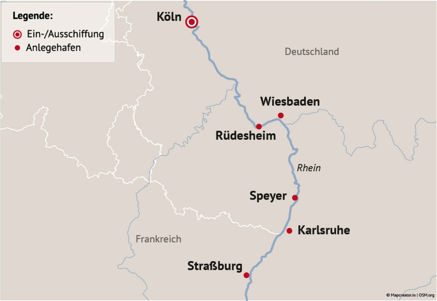 Ihre Reiseroute