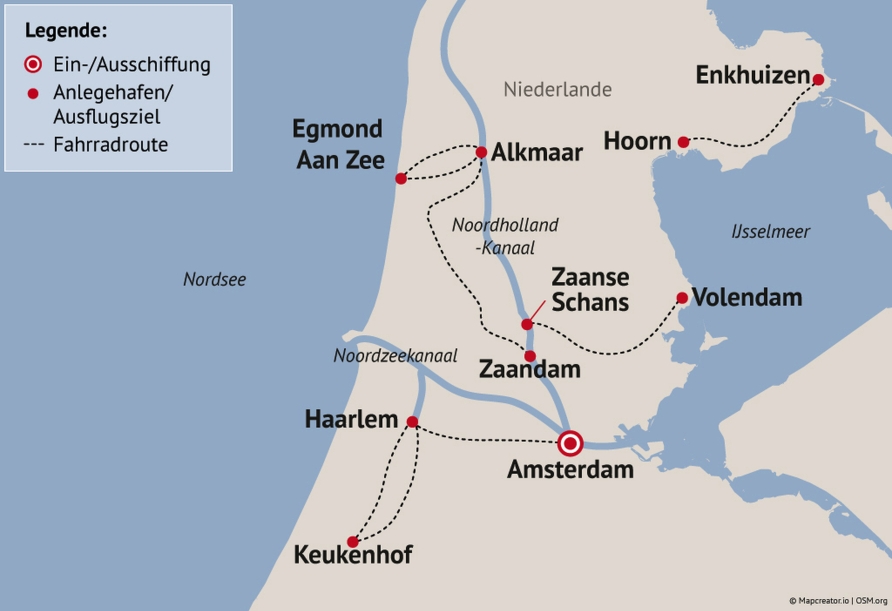 Ihre Reiseroute