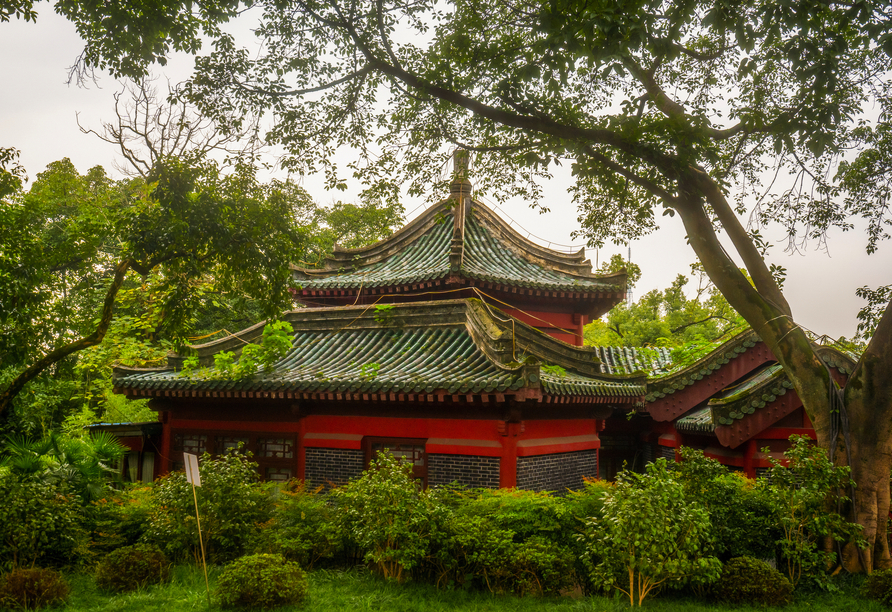 Der Eling Park ist eine Oase der Ruhe in Chongqing.