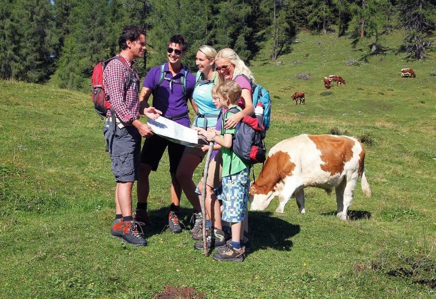 Gemeinsam unterwegs durch die Flachauer Bergwelt bieten sich herrliche Wandererlebnisse.