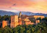 Von der Alhambra in Granada werden Sie mehr als beeindruckt sein.