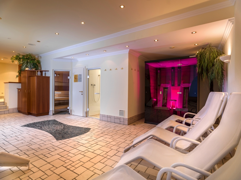 Im Wellnessbereich des Hotels lässt es sich so richtig entspannen.