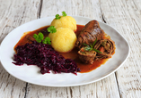 Kulinarische Köstlichkeiten wie die berühmten Thüringer Klöße warten auf Sie!