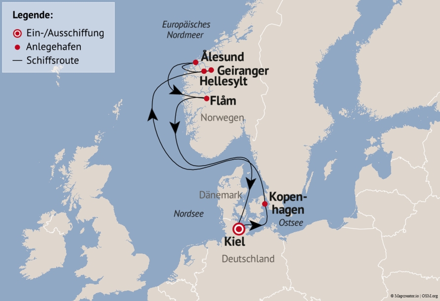 Ihre Beispielroute