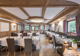 Das Restaurant des Hotels Kesslwirt serviert Ihnen italienische und Tiroler Spezialitäten.