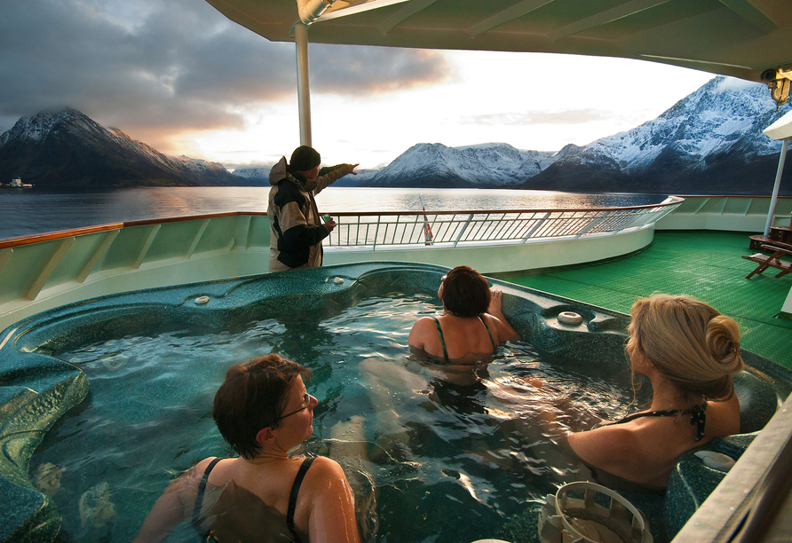 Whirlpool an Bord von Nordnorge