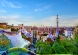 Der Ausblick vom Park Güell auf Barcelona ist spektakulär.