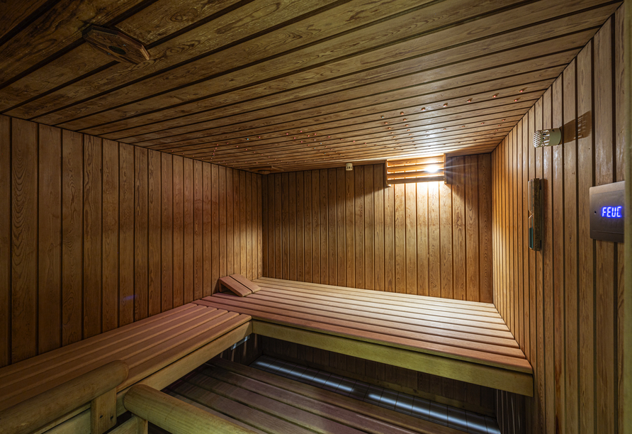 Die Sauna im Central Sporthotel in Davos