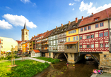 Besuchen Sie die Krämerbrücke in Erfurt