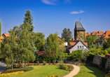 in den Parkanlagen von Wernigerode können Sie jederzeit spazieren und entspannen.