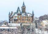 Das prächtige Schloss Wernigerode erwartet Sie direkt vor der Haustür.