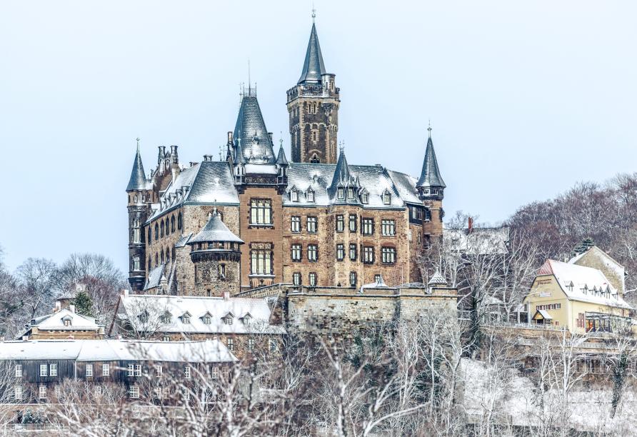 Das prächtige Schloss Wernigerode erwartet Sie direkt vor der Haustür.