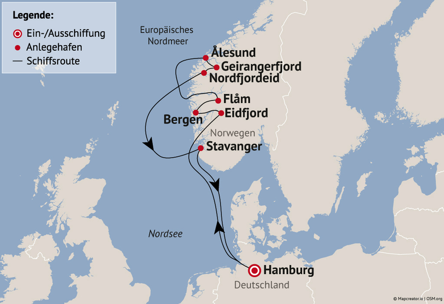 Ihre Reiseroute am 15.09.25