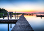 Am See genießen Sie atemberaubende Sonnenuntergänge!