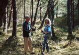 Wandern Sie durch die dichten Fichterwälder an der Polnischen Ostsee.