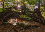 Wandern Sie zum Torstein bei Bad Tabarz.