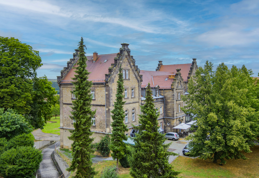 Außenansicht von Schloss Nebra
