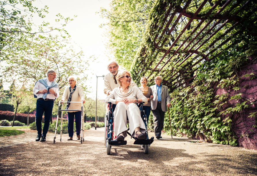 Das Heidehotel Bad Bevensen ist vollständig barrierefrei zugänglich und bietet damit auch Gästen mit Rollstuhl oder Rollator einen komfortablen Aufenthalt.