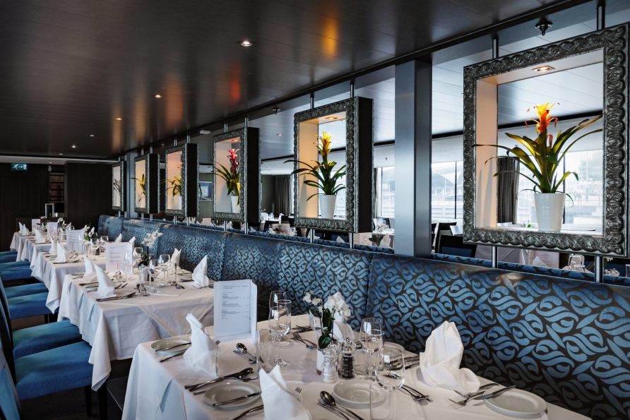 Restaurant an Bord der A-ROSA ALEA