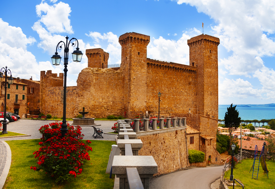 Die Stadt Bolsena liegt am Bolsenasee und trumpft mit malerischen Ecken.