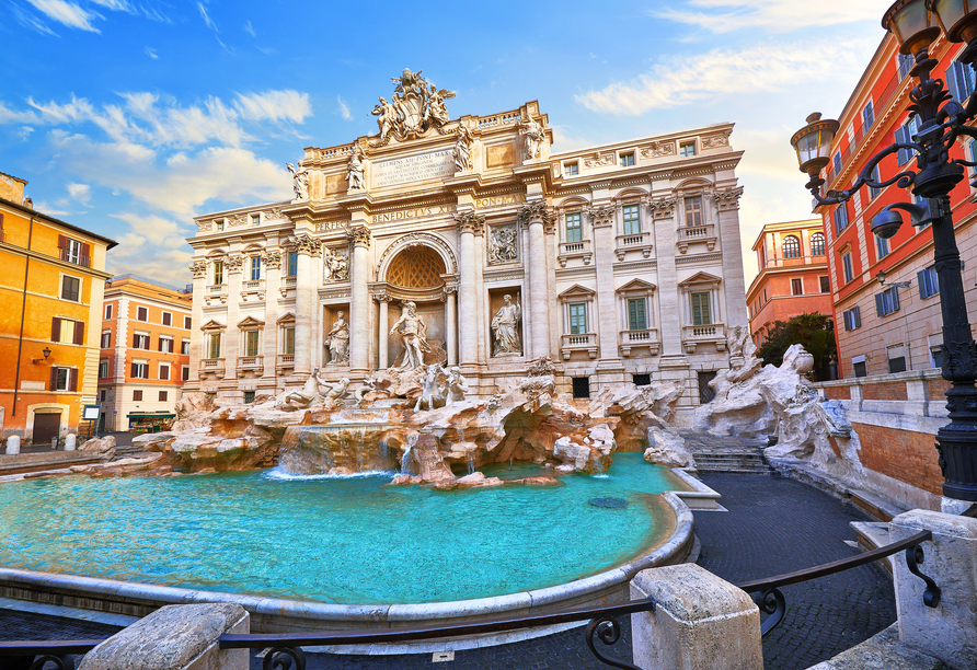 Der Trevi Brunnen in Rom bietet ein wunderbares Fotomotiv.