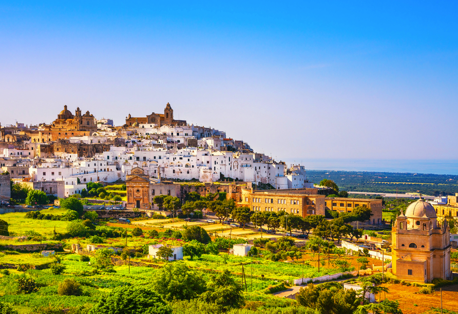 Freuen Sie sich auf einen spannenden Stadtrundgang durch die „weiße Stadt“ Ostuni.