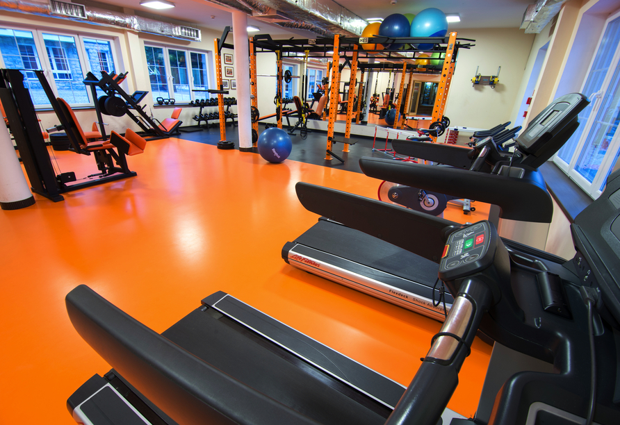 Der Fitnessraum des Hotels Biathlon Sport & Resort