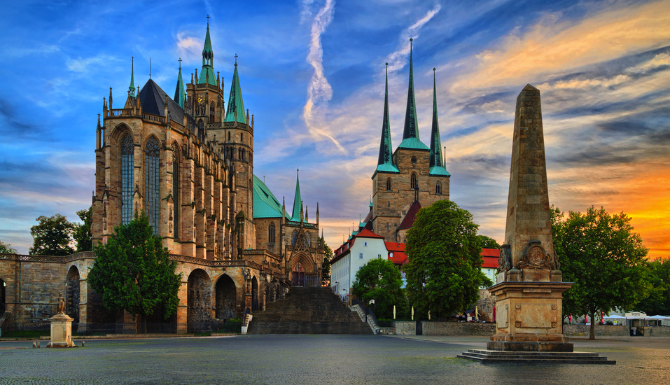 Der Dom von Erfurt ist ein sehr beliebtes Fotomotiv.