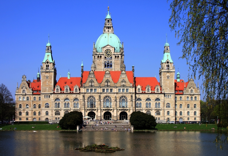 Das Rathaus von Hannover prägt das Stadtbild, wie wohl kein anderes Gebäude.