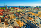 Panoramablick auf die finnische Hauptstadt Helsinki