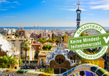 Der Park Güell, den Sie optional besuchen können, zählt zu den bekanntesten und beliebtesten Sehenswürdigkeiten Barcelonas.