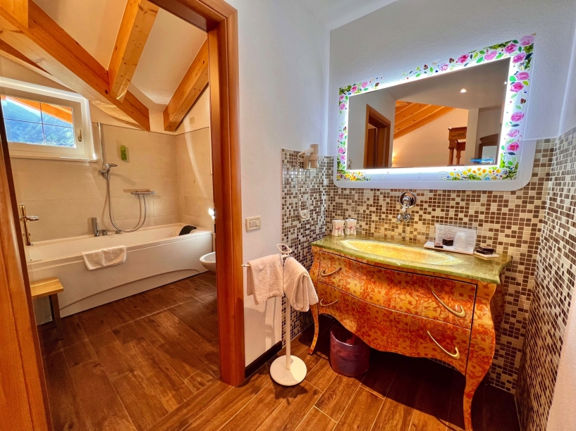 Beispiel eines Badezimmers in der Suite