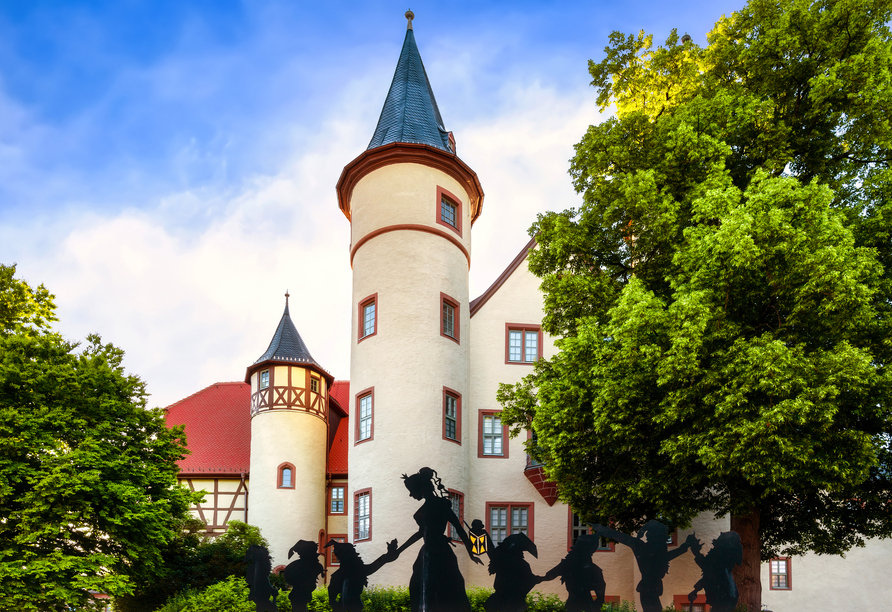 Das Schloss in Lohr am Main wird auch Schneewittchenschloss genannt – hier soll das Märchen seinen Ursprung haben.