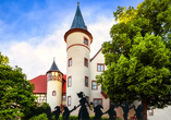 Das Schloss in Lohr am Main wird auch Schneewittchenschloss genannt – hier soll das Märchen seinen Ursprung haben.