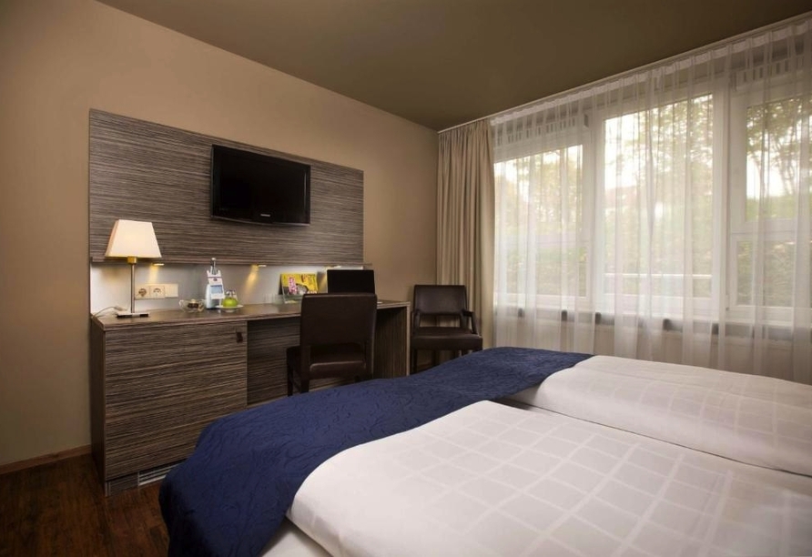 Beispiel eines Doppelzimmers im Scotty + Emily Hotel Ulm