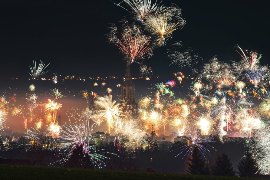Vom Eselberg aus können Sie das Feuerwerk über Ulm am besten bestaunen.