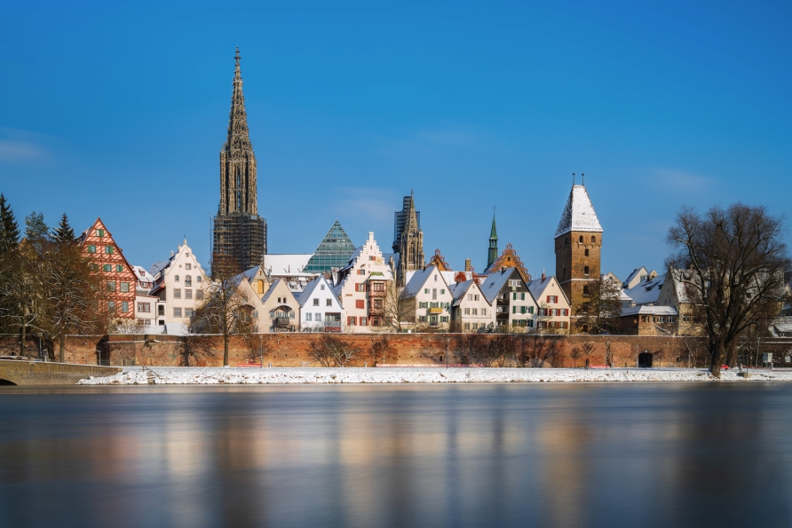 Die historische Stadt Ulm eignet sich perfekt für eine Silvesterreise.