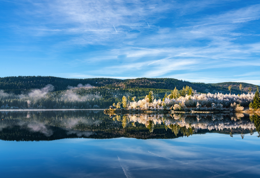 Das Hotel liegt unweit des malerischen Schluchsees.