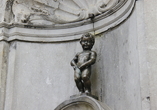Der Manneken Pis ist das wohl bekannteste Wahrzeichen Brüssels.