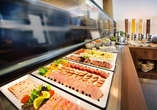 Das Frühstücksbuffet lässt keinen Wunsch offen.