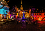 Bestaunen Sie Kronach bei Nacht und lassen Sie sich verzaubern.