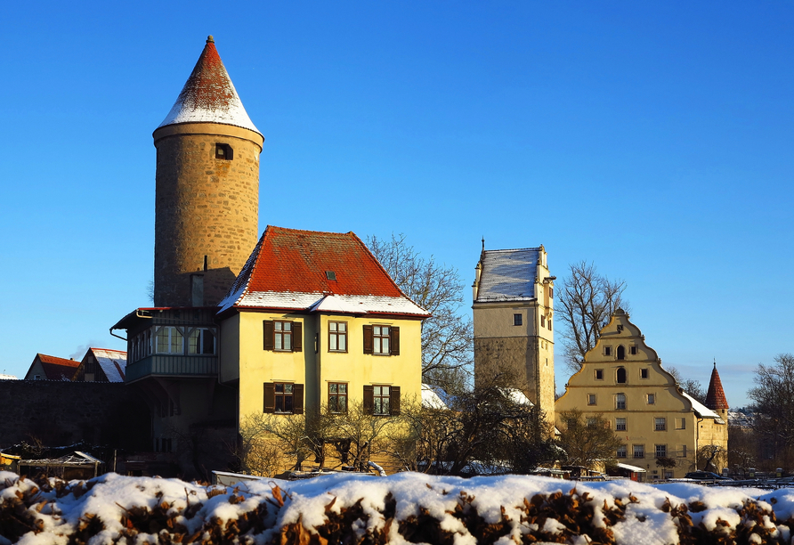 Das Nördlinger Tor ist das Wahrzeichen Ihres Urlaubsorts Dinkelsbühl.