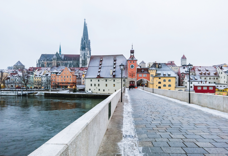 Freuen Sie sich auf Regensburg im Winter.