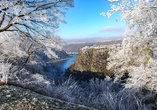 Auch bei Schnee ist das Rheintal rund um die Loreley einfach magisch.