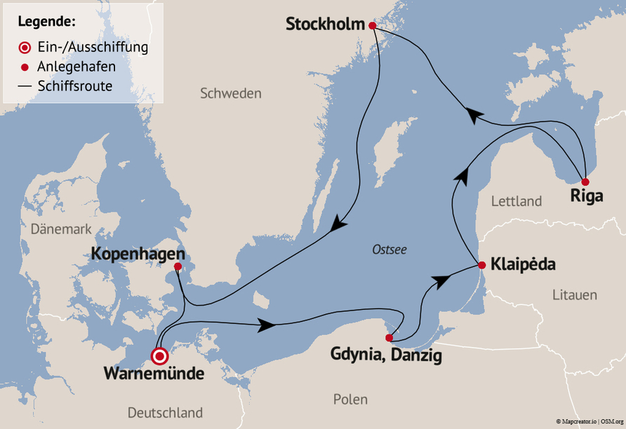 Ihre Reiseroute